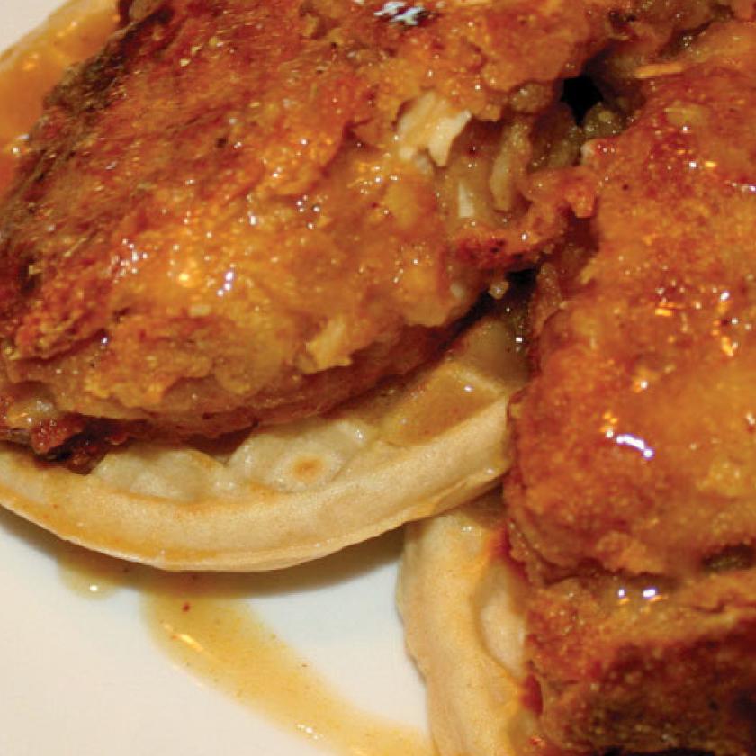 Perky Chicken and Waffles