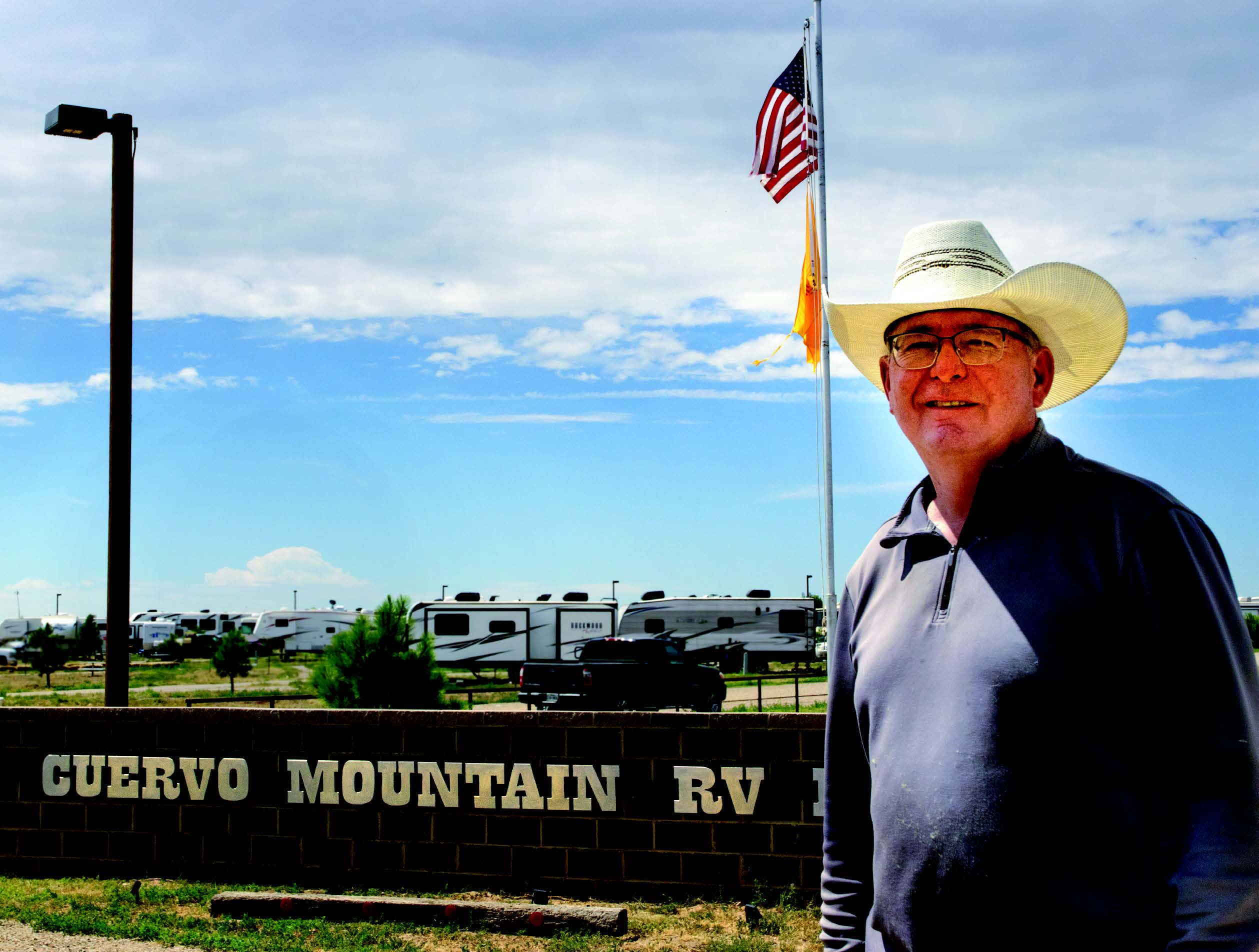 In the past five years, Rick Anaya has built Cuervo Mountain RV Park into an award-winning facility. PHOTOS BY MYKE GROVES