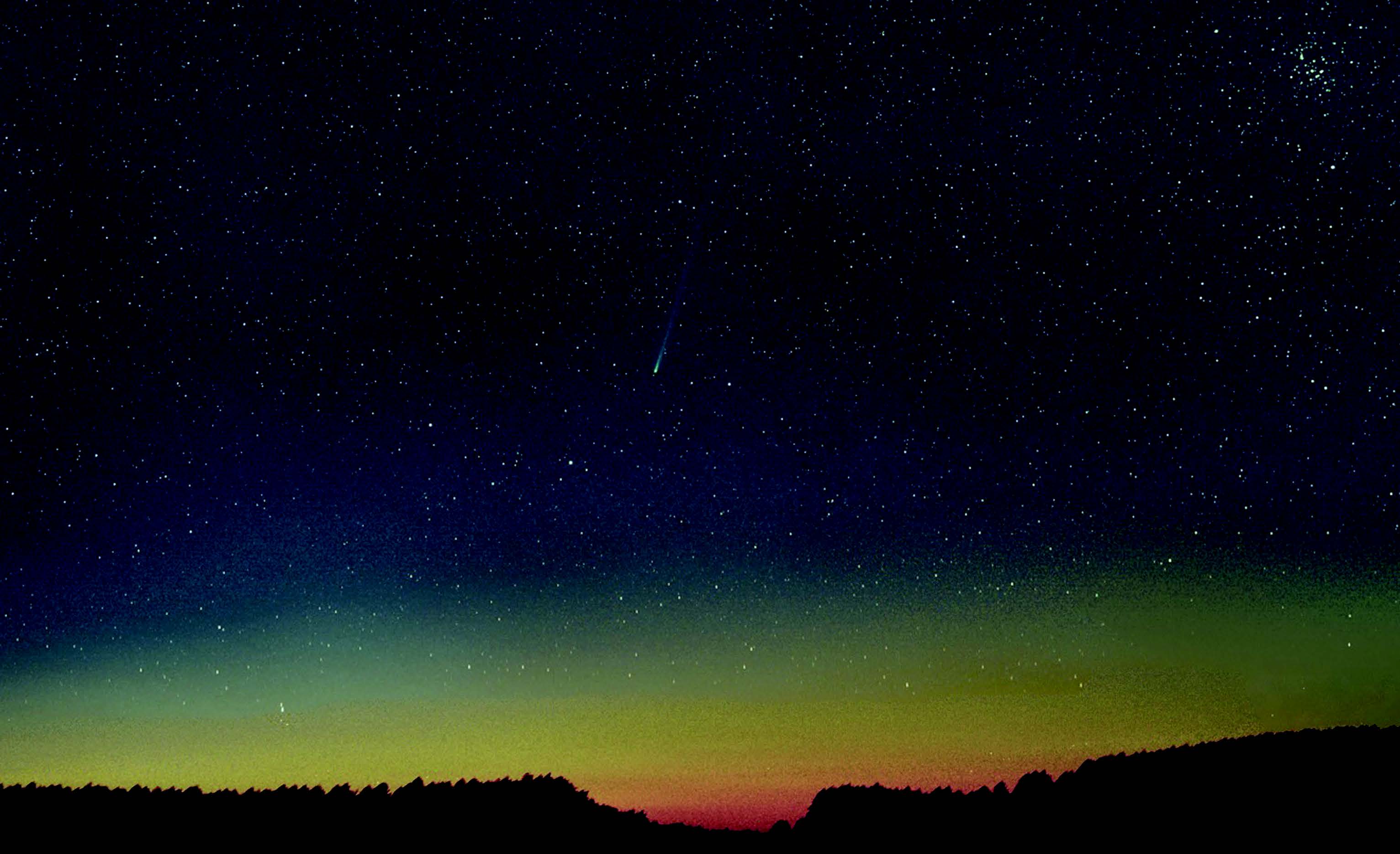 Comet Nishimura, a somewhat bright comet that was visible late last summer, as it appeared September 5, 2023. During late March and early April, comet Pons-Brooks should exhibit a similar appearance when viewed with binoculars. IMAGE COURTESY OF MICHAEL JAEGER
