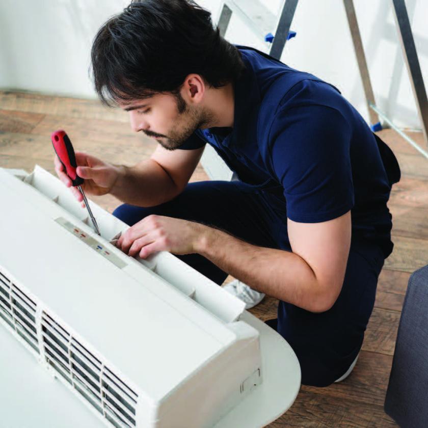 The life span of heating and cooling system ranges from 15 to 20 years. Proper maintenance and lower use can increase the life of the equipment. ADOBE STOCK PHOTO BY SHADIUK